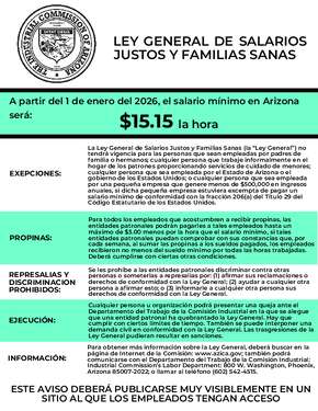 Free Arizona Arizona Minimum Wage Act Spanish PDF