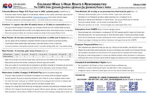 Free Colorado Minimum Wage Order Poster PDF