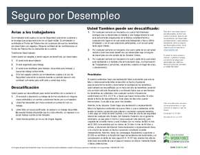 Free Louisiana Notice to Workers (U.I. benefits) - Spanish PDF