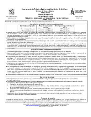 Free Michigan Paid Medical Leave Act PDF
