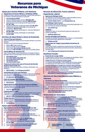Free Michigan Veterans' Benefits - Spanish PDF